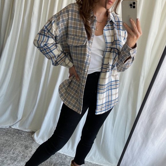 Plaid Button Down Shirt  — Multi - Picture 4 of 8